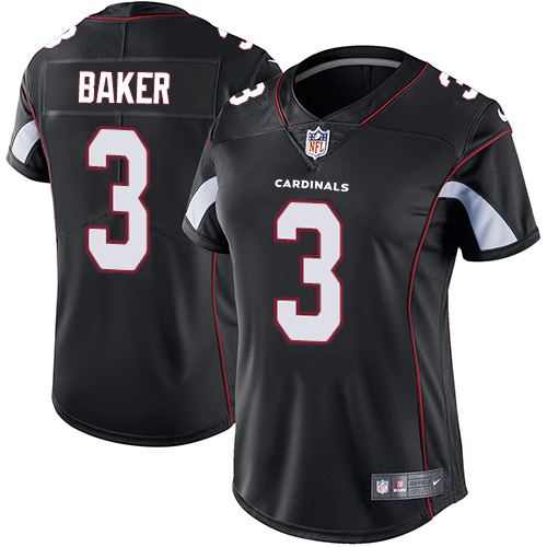 Cardinals #3 Budda Baker Black Alternate Women's Stitched Vapor Untouchable Limited Jersey