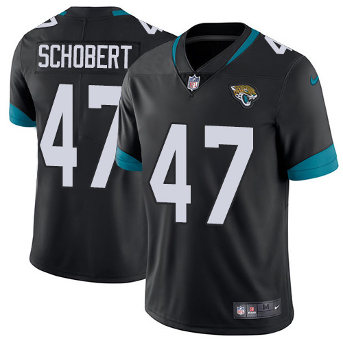 Jacksonville Jaguars #47 Joe Schobert Black Team Color Men's Stitched Vapor Untouchable Limited Jersey Men's