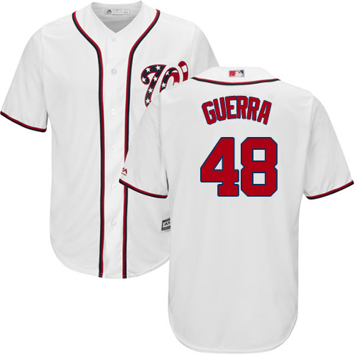 Washington Nationals #48 Javy Guerra White New Cool Base Stitched Youth Jersey Youth