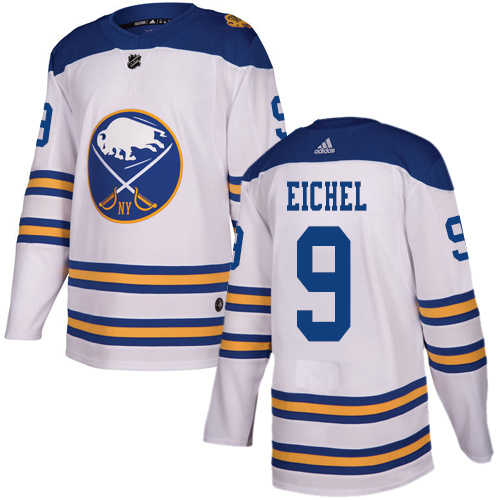 Adidas Buffalo Sabres #9 Jack Eichel White Authentic 2018 Winter Classic Youth Stitched Jersey Youth