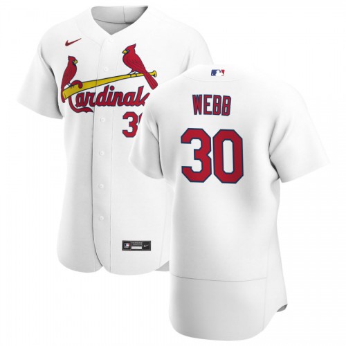 St. Louis St.Louis Cardinals #30 Tyler Webb Men's White Home 2020 Authentic Player Jersey Men's