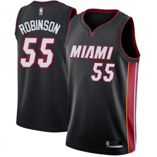 Miami Heat #55 Duncan Robinson Black Youth Swingman Icon Edition Jersey Youth
