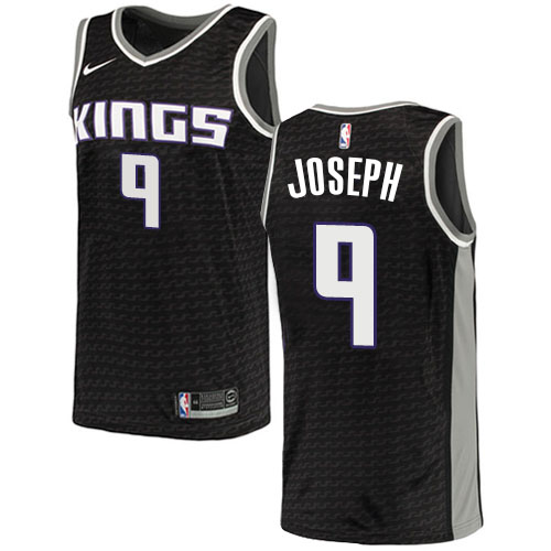 Sacramento Kings #9 Cory Joseph Black Swingman Statement Edition Jersey Mens