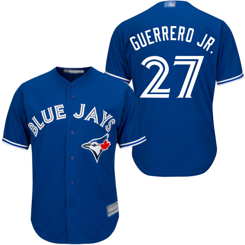 Toronto Blue Jays #27 Vladimir Guerrero Jr. Blue New Cool Base Stitched Jersey Men's