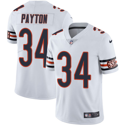 Bears #34 Walter Payton White Men's Stitched Vapor Untouchable Limited Jersey