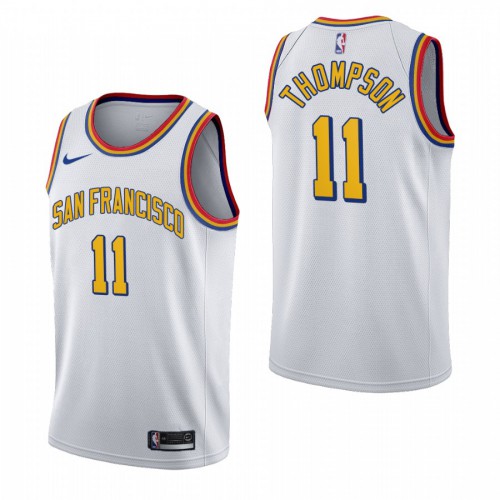 Golden State Warriors #11 Klay Thompson 2019-20 San Francisco Classic Edition Jersey Mens