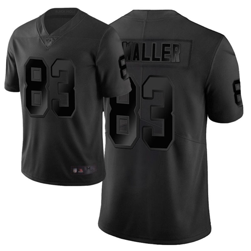 Raiders #83 Darren Waller Black Men's Stitched Limited City Edition Jersey