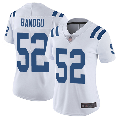 Indianapolis Colts #52 Ben Banogu White Women's Stitched Vapor Untouchable Limited Jersey Womens