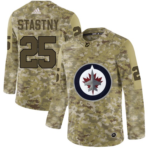 Adidas Winnipeg Jets #25 Paul Stastny Camo Authentic Stitched Jersey Men's