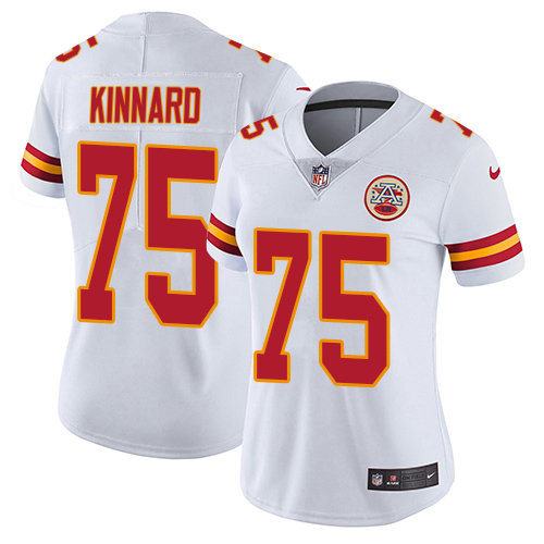 Chiefs #75 Darian Kinnard White Women's Stitched Vapor Untouchable Limited Jersey