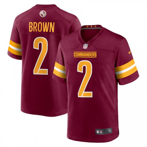 Washington Washington Commanders #2 Dyami Brown Burgundy Men's Game Jersey Men's