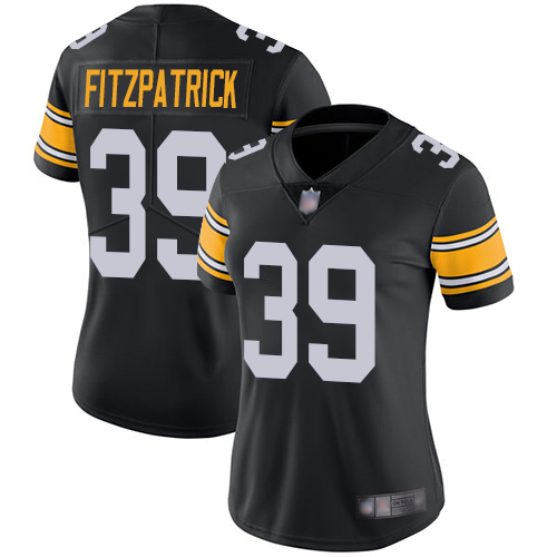 Steelers #39 Minkah Fitzpatrick Black Alternate Women's Stitched Vapor Untouchable Limited Jersey