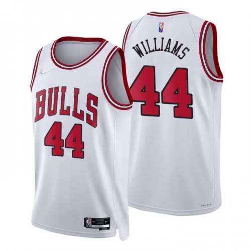 Chicago Bulls #44 Patrick Williams White Mens 2021-22 75th Anniversary Diamond Swingman Jersey - Association Edition Mens