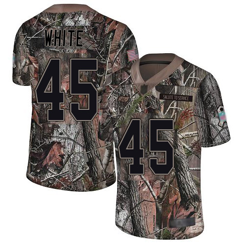 Buccaneers #45 Devin White Camo Youth Stitched Limited Rush Realtree Jersey