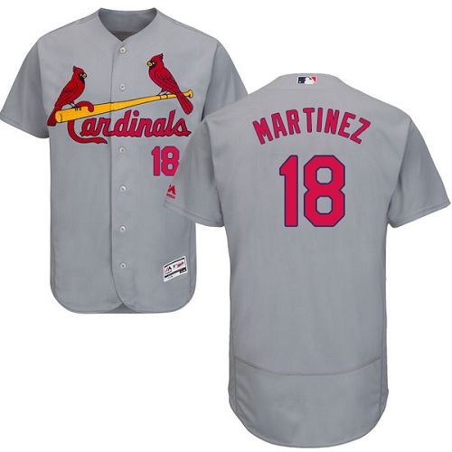 St.Louis Cardinals #18 Carlos Martinez Grey Flexbase Authentic Collection Stitched Jersey Men's