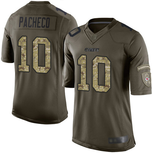 Chiefs #10 Isiah Pacheco Camo Youth Stitched Limited 2019 Salute To Service Jersey