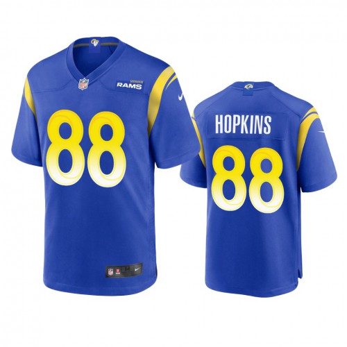 Los Angeles Los Angeles Rams #88 Brycen Hopkins Men's Game Jersey - Royal Men's