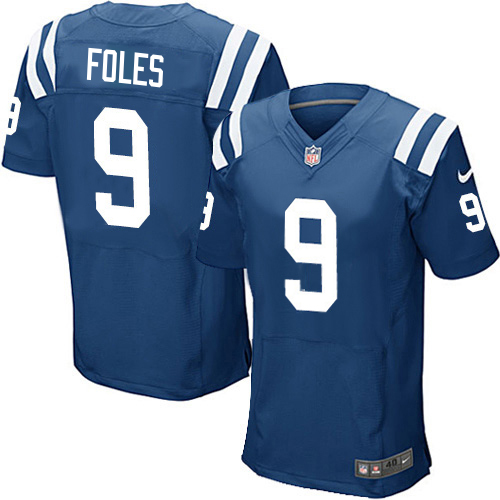 Colts #9 Nick Foles Royal Blue Team Color Men's Stitched Vapor Untouchable Elite Jersey