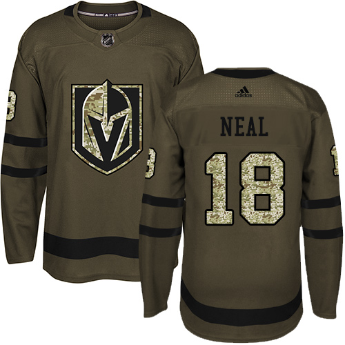 Adidas Golden Vegas Golden Knights #18 James Neal Green Salute to Service Stitched Youth Jersey Youth