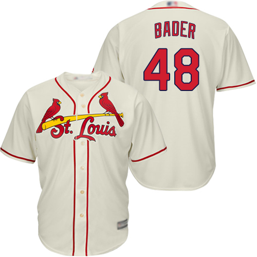 St.Louis Cardinals #48 Harrison Bader Cream New Cool Base Stitched Jersey Men's