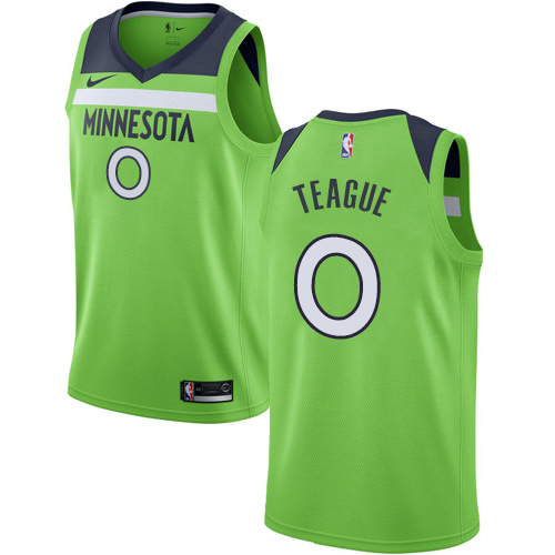 Minnesota Timberwolves #0 Jeff Teague Green Swingman Statement Edition Jersey Mens
