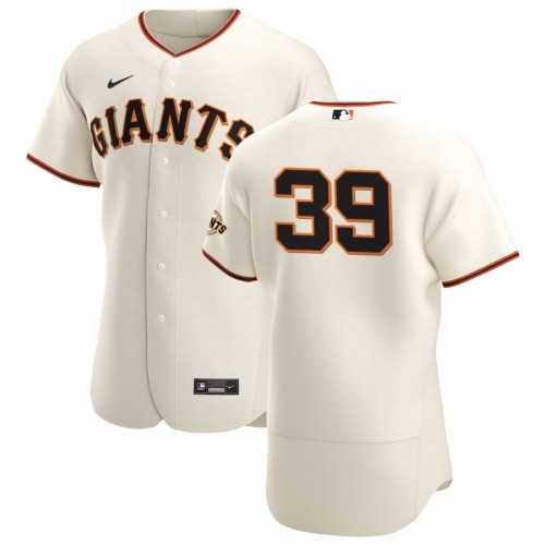 San Francisco San Francisco Giants #39 Rico Garcia Men's Cream Home 2020 Authentic Player Jersey Men's