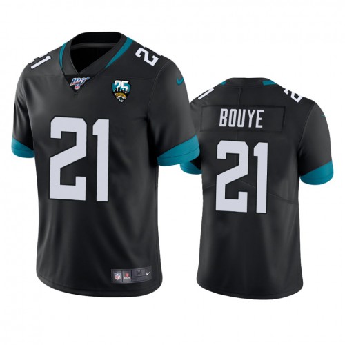 Jacksonville Jaguars #21 A.J. Bouye Black 25th Anniversary Vapor Limited Stitched 100th Season Jersey Men's
