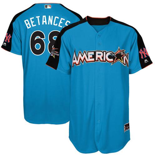 New York Yankees #68 Dellin Betances Blue 2017 All-Star American League Stitched Jersey Men's