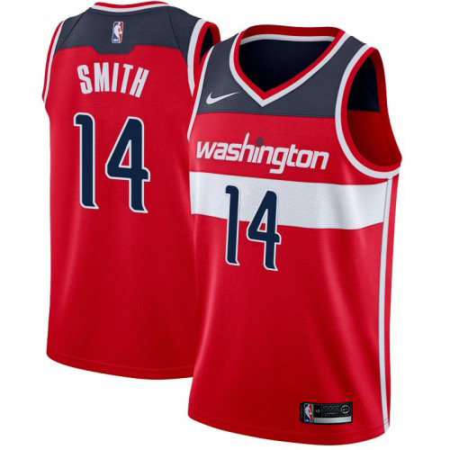 Washington Wizards #14 Ish Smith Red Swingman Icon Edition Jersey Mens