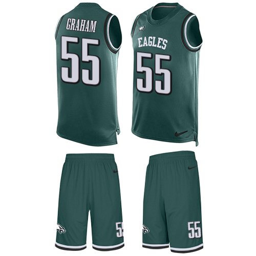 Eagles #55 Brandon Graham Midnight Green Team Color Men's Stitched Limited Tank Top Suit Jersey