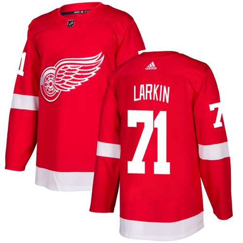 Adidas Detroit Red Wings #71 Dylan Larkin Red Home Authentic Stitched Jersey Men's