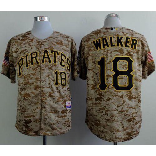 Pittsburgh Pirates #18 Neil Walker Camo Alternate Cool Base Stitched Jersey Men's
