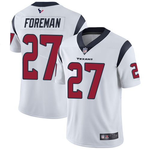 Houston Texans #27 D'Onta Foreman White Youth Stitched Vapor Untouchable Limited Jersey Youth