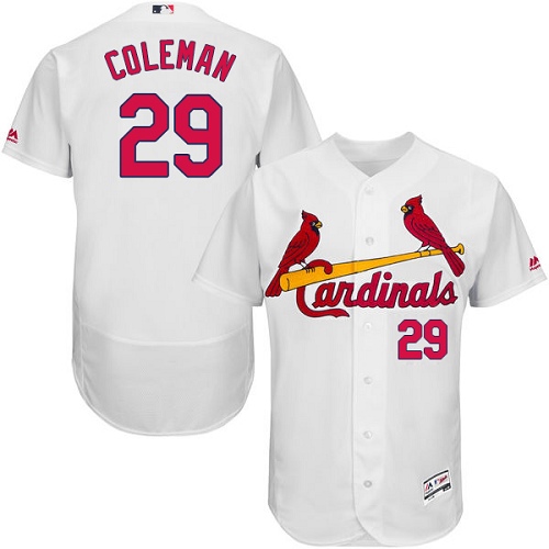 St.Louis Cardinals #29 Vince Coleman White Flexbase Authentic Collection Stitched Jersey Men's