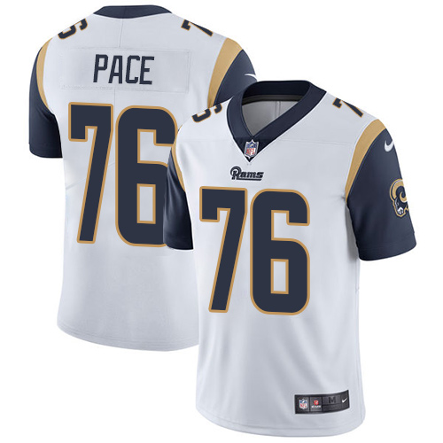 Los Angeles Rams #76 Orlando Pace White Men's Stitched Vapor Untouchable Limited Jersey Men's