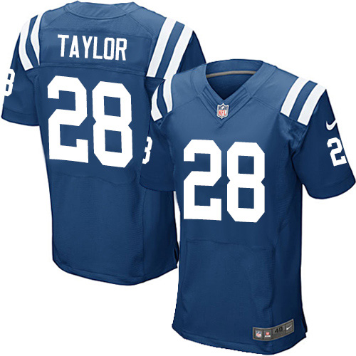 Colts #28 Jonathan Taylor Royal Blue Team Color Men's Stitched Vapor Untouchable Elite Jersey