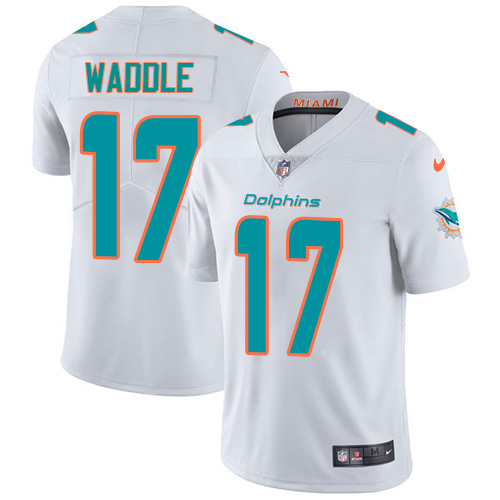 Dolphins #17 Jaylen Waddle White Youth Stitched Vapor Untouchable Limited Jersey