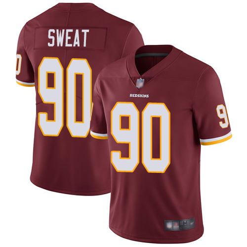Washington Commanders #90 Montez Sweat Burgundy Red Team Color Men's Stitched Vapor Untouchable Limited Jersey Men's