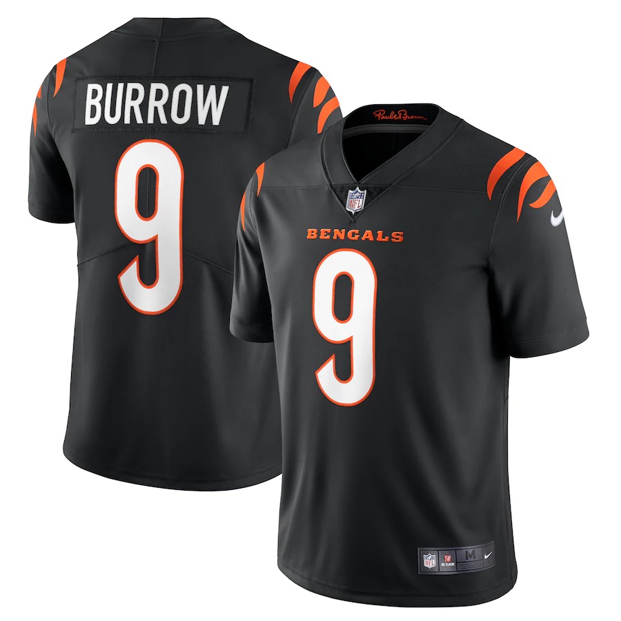 Cincinnati Bengals #9 Joe Burrow Black Vapor Limited Jersey