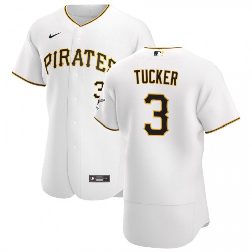 Pittsburgh Pittsburgh Pirates #3 Cole Tucker Men's White Home 2020 Authentic Player Jersey Men's