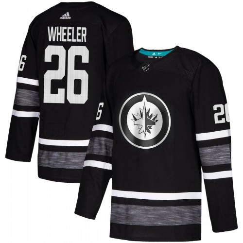 Adidas Winnipeg Jets #26 Blake Wheeler Black Authentic 2019 All-Star Stitched Jersey Men's