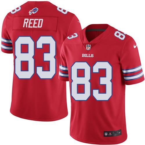 Buffalo Bills #83 Andre Reed Red Men's Stitched Elite Rush Jersey Men's