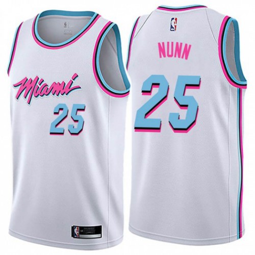 Miami Heat #25 Kendrick Nunn White Womens Swingman City Edition Jersey Womens