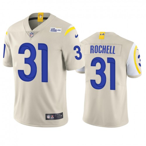 Los Angeles Los Angeles Rams #31 Robert Rochell Men's Vapor Limited Jersey - Bone Men's