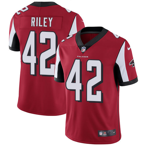 Atlanta Falcons #42 Duke Riley Red Team Color Men's Stitched Vapor Untouchable Limited Jersey Men's