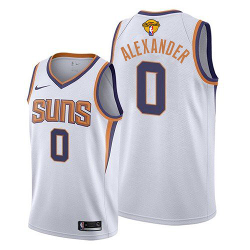Phoenix Suns #0 Ty-Shon Alexander Youth 2021 Finals Bound Swingman Association Edition Jersey White Youth