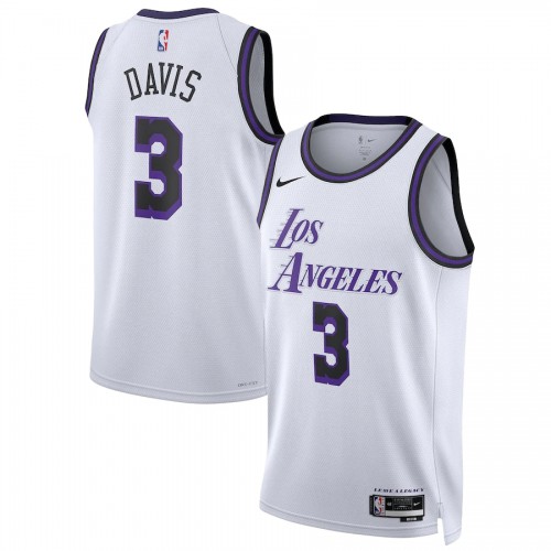 Los Angeles Los Angeles Lakers #3 Anthony Davis Unisex White 2022-23 Swingman Jersey - City Edition Mens