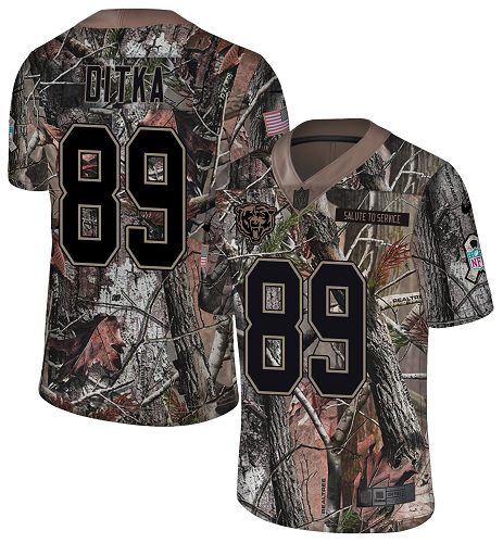 Bears #89 Mike Ditka Camo Youth Stitched Limited Rush Realtree Jersey