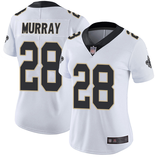 New Orleans Saints #28 Latavius Murray White Women's Stitched Vapor Untouchable Limited Jersey Womens