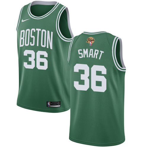 Boston Celtics #36 Marcus Smart Green 2022 Finals Swingman Icon Edition Jersey Mens